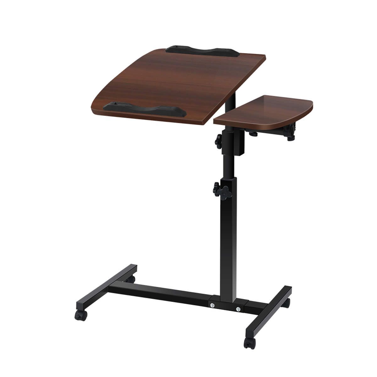 Artiss Laptop Table Desk Adjustable Stand - Walnut