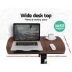 Artiss Laptop Table Desk Adjustable Stand - Walnut