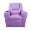 Keezi Kids Recliner Chair Purple PU Leather Sofa Lounge Couch Children Armchair