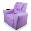 Keezi Kids Recliner Chair Purple PU Leather Sofa Lounge Couch Children Armchair