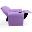 Keezi Kids Recliner Chair Purple PU Leather Sofa Lounge Couch Children Armchair