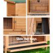 i.Pet Rabbit Hutch 91.5cm x 45cm x 82cm Chicken Coop Large Wooden House Run Cage Pet Bunny