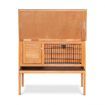 Wooden Rabbit Hutch with Hinged Lid