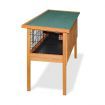 Wooden Rabbit Hutch with Hinged Lid