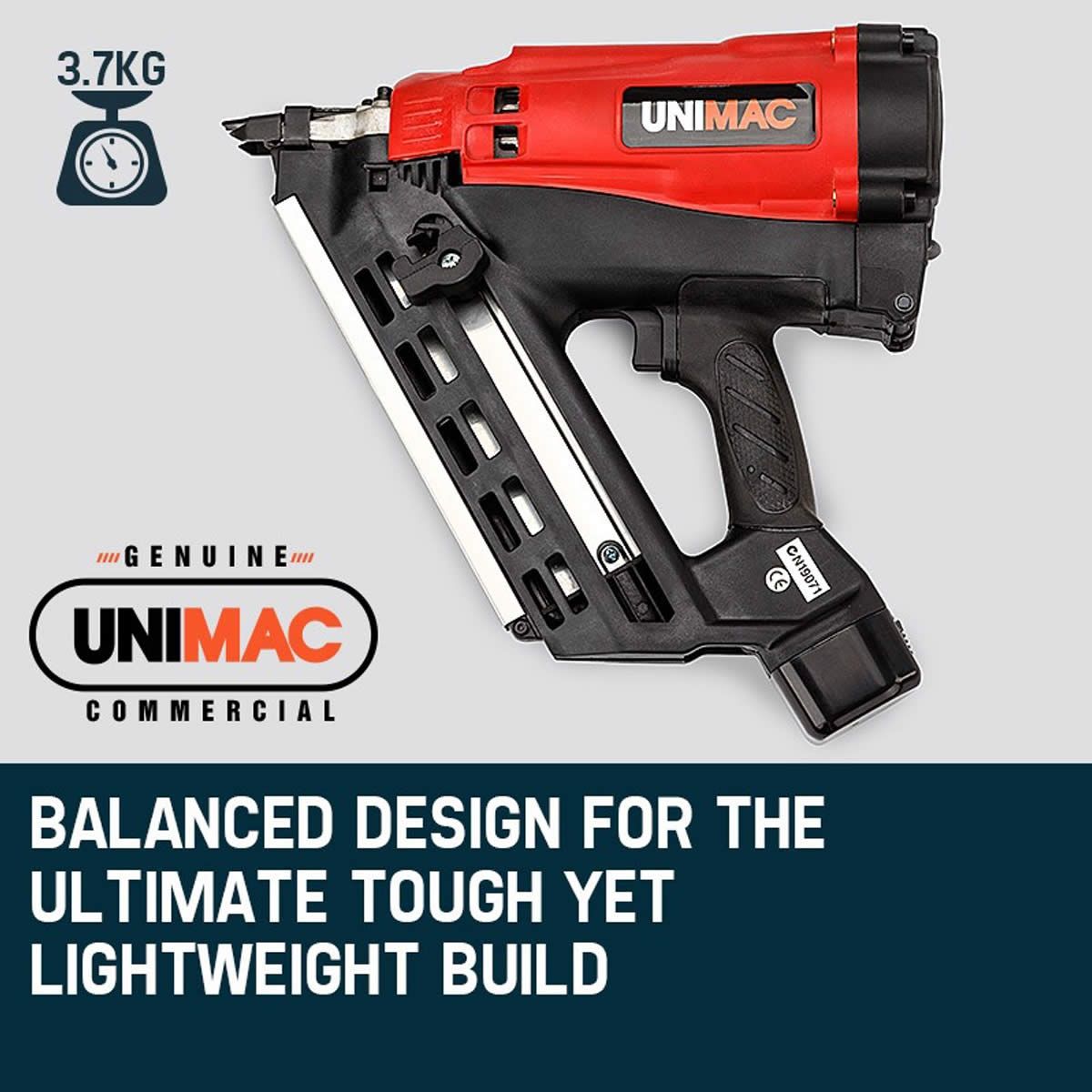 Unimac Pro Series Cordless 34 Framing Nailer Gas Nail Gun Crazy Sales