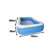 BESTWAY Blue Rectangular Large Inflatable Outdoor Family Pool