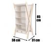 4 Tier Level Multi-Purpose Tall Storage Shelf with Woven Shelving