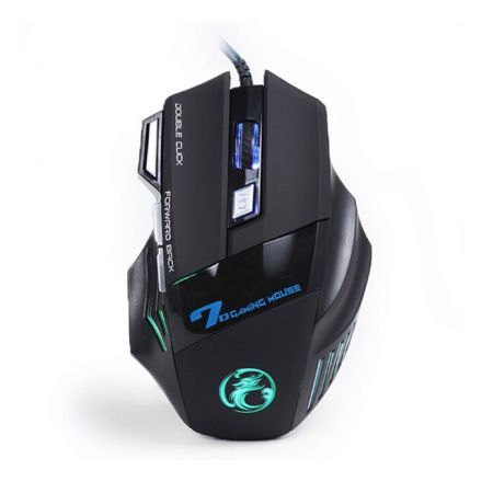 Professional Wired Gaming Mouse 7 Button 5500 DPI LED Optical USB Gamer Computer Mouse Yellow
