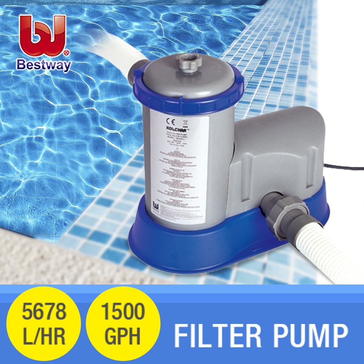 Bestway Flowclear Swimming Pool Cleaner Filter Pump