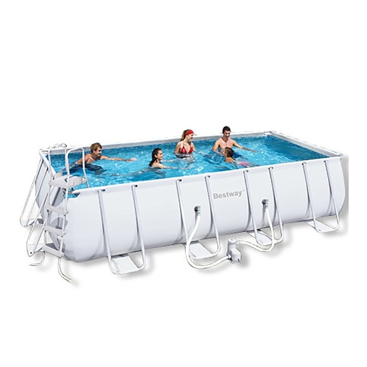 Bestway Extra Large Steel Frame Above Ground Swimming Pool Crazy Sales
