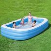 BESTWAY Blue Rectangular Large Inflatable Outdoor Family Pool