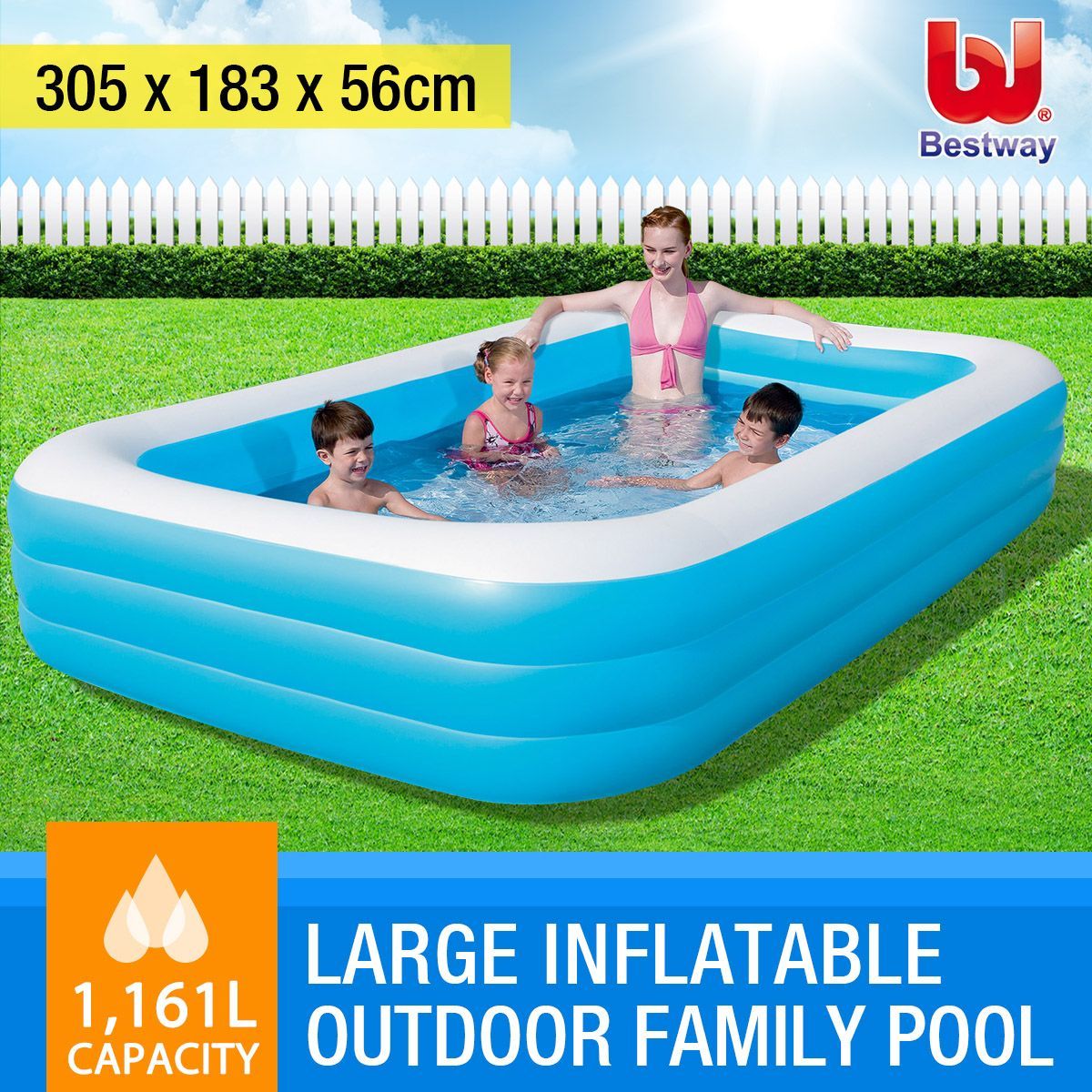 rectangular inflatable pool cover