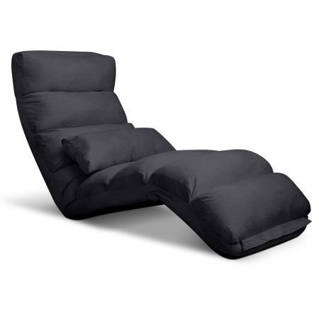 Lounge Sofa Chair - 75 Adjustable Angles - Charcoal