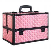 Embellir Portable Cosmetic Beauty Makeup Case - Diamond Pink