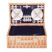 Alfresco 4 Person Picnic Basket Set Insulated Blanket