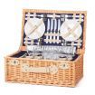 Alfresco 4 Person Picnic Basket Set Insulated Blanket