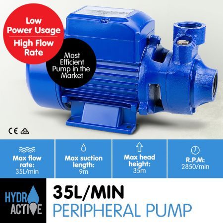 370W Clean Water Pump - Blue | Crazy Sales