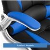 High Back Gaming and Racing Office Computer Chair - Black and Blue