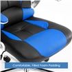 High Back Gaming and Racing Office Computer Chair - Black and Blue