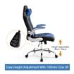 High Back Gaming and Racing Office Computer Chair - Black and Blue