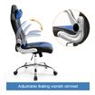 High Back Gaming and Racing Office Computer Chair - Black and Blue