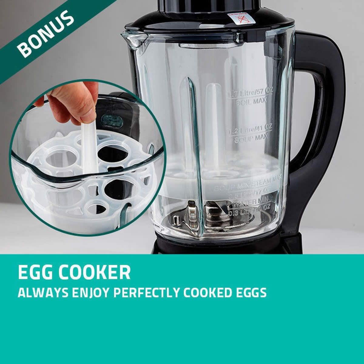 Eurochef Hot Soup Maker Blender Kettle Processor Crazy Sales