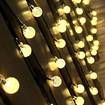 String Lights Outdoor 20LED Crystal Ball Christmas Globe Lights for Garden Path, Party, Bedroom Decoration-Warm White
