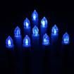 Battery Powered Remote Control LED Flameless Holiday Christmas Tree Candles with Clips (10 Pack)-Multi color