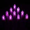 Battery Powered Remote Control LED Flameless Holiday Christmas Tree Candles with Clips (10 Pack)-Multi color