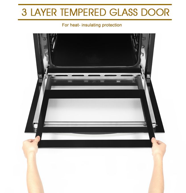 8 Function Electronic Control and Digital Timber Electric Wall Oven