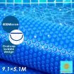 400 Micron Solar Swimming Pool Cover Blanket 9M x 5M+Roller Wheel