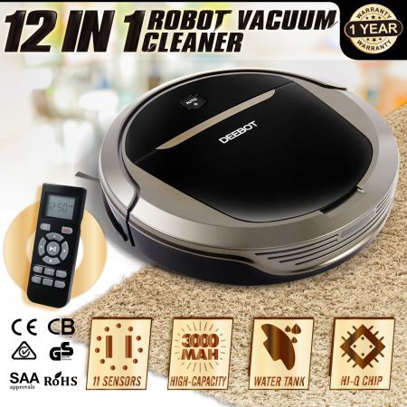 12 IN 1 DEEBOT Slim Robotic Vacuum Cleaner  For Carpet & Floor
