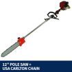 4 Stroke Multi-tool Petrol Brush Cutter Hedge Trimmer Pole Chainsaw 6 in 1