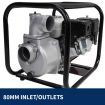 NEW BLACK EAGLE Water Pump 3Inch 8HP Petrol Transfer High Flow Irrigation Farm