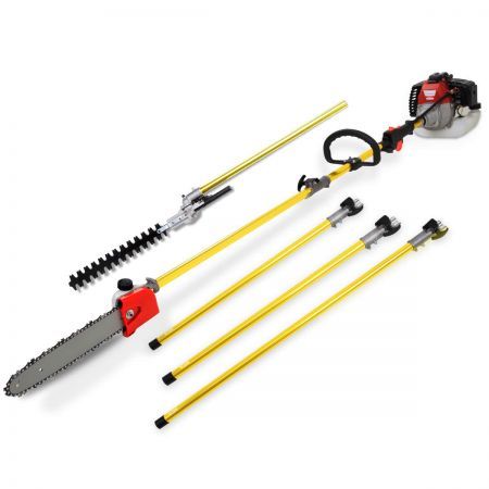 NEW 52CC Pole Chainsaw Brushcutter Hedge Trimmer Saw Pruner Brush Cutter Tree