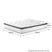 27cm Queen Size Latex Pillow Top Pocket Spring Mattress with Even Weight Distribution Technology