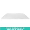 6 CM Queen Size Egg Crate Foam Mattress Topper Underlay Protector