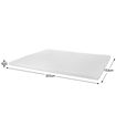 6 CM Queen Size Egg Crate Foam Mattress Topper Underlay Protector