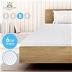 6 CM Queen Size Egg Crate Foam Mattress Topper Underlay Protector