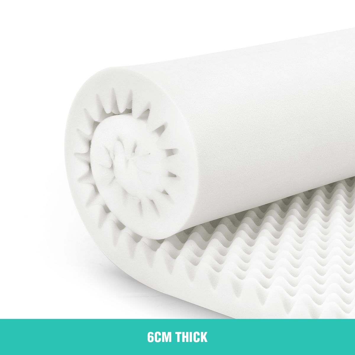 King Egg Crate Foam Mattress Topper Crazy Sales