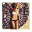 150cm Bohemian Style Thin Chiffon Beach Yoga Towel Round Silk Scarf