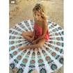 150cm Bohemian Style Thin Chiffon Beach Yoga Towel Round Silk Scarf
