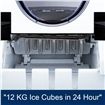 2.4L Portable Ice Maker Easy Sizes S/L with LED Display 