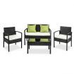 Gardeon Outdoor Sofa Set Wicker Lounge Setting Table and Chairs Patio Furniture