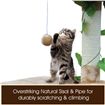 135cm Cat Gym Scratching Post Tree Medium-Beige