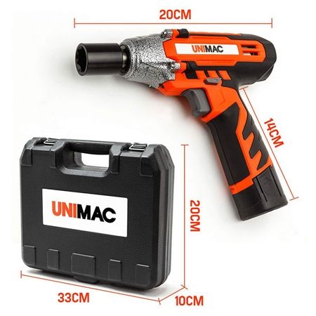 Unimac 12 Volt Lithium Ion Cordless Impact Wrench