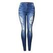 Th.reasa Women Distressed Mid-Rise Jeans