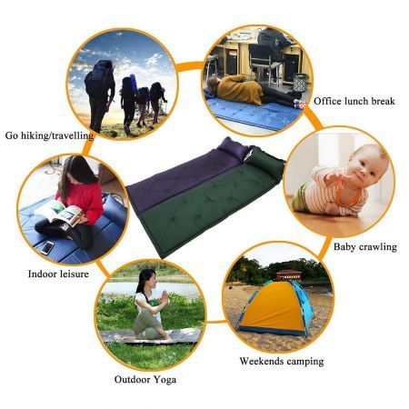 Outdoor Sleeping Camping Self Inflatable Cushion Mattress