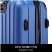 2Pc Hard Shell Luggage Suitcase Set-Blue With TSA Lock