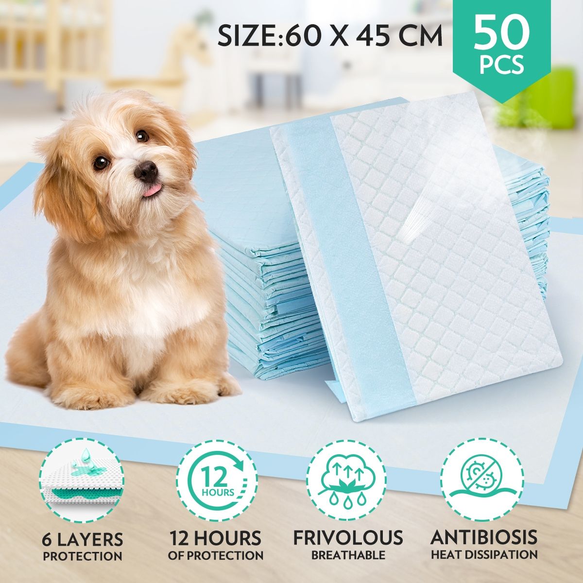 Absorbent Potty Training Pads for Pets of all Ages